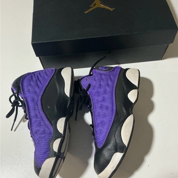 Jordan Kids Shoes Black and Purple - Picture 10 of 11
